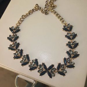 Blue and Gold Statement Necklace